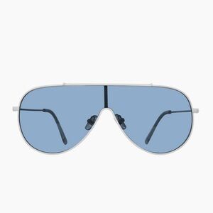 NWT. Steve Madden Maxwell Blue Aviator Sunglasses